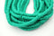 6mm vinyl Heishi beads dark teal polymer clay beads